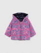 Baby-M&auml;dchen Wende-Steppjacke Marineblau/Indische Blumen-1