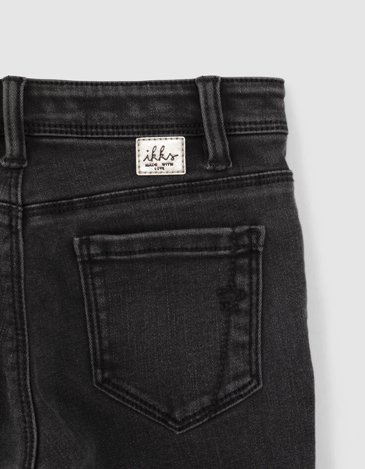 Vaqueros flare black used con cintur&oacute;n pa&ntilde;uelo ni&ntilde;a-6