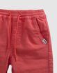 LOOSE red knitted Bermuda shorts for boy-4