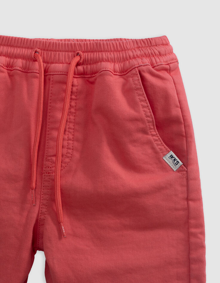 LOOSE red knitted Bermuda shorts for boy-4