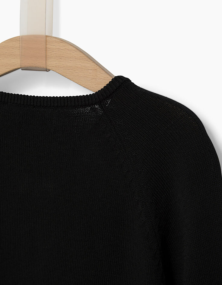 Girls' black cardigan-5