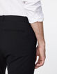 Pantalon de costume noir lin mélangé Homme-5