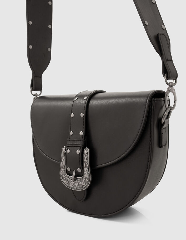 Girls’ black Western buckle bag - IKKS