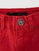 Jean slim rouge moyen garçon -5