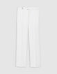 Men's white suit trousers-5