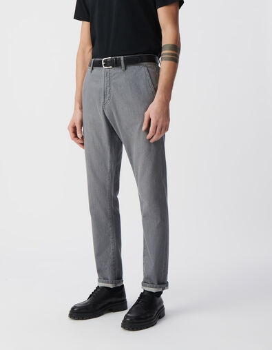 Vaqueros TAPERED gris hombre - IKKS