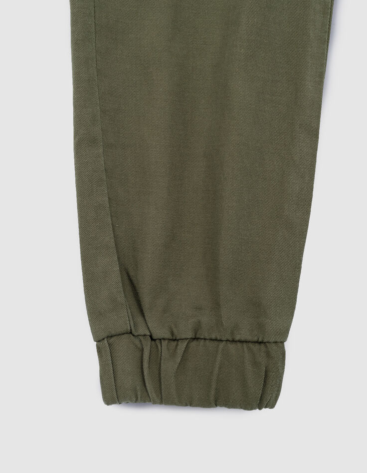 Pantalón BATTLE caqui tira fantasía bolsillo niña-7