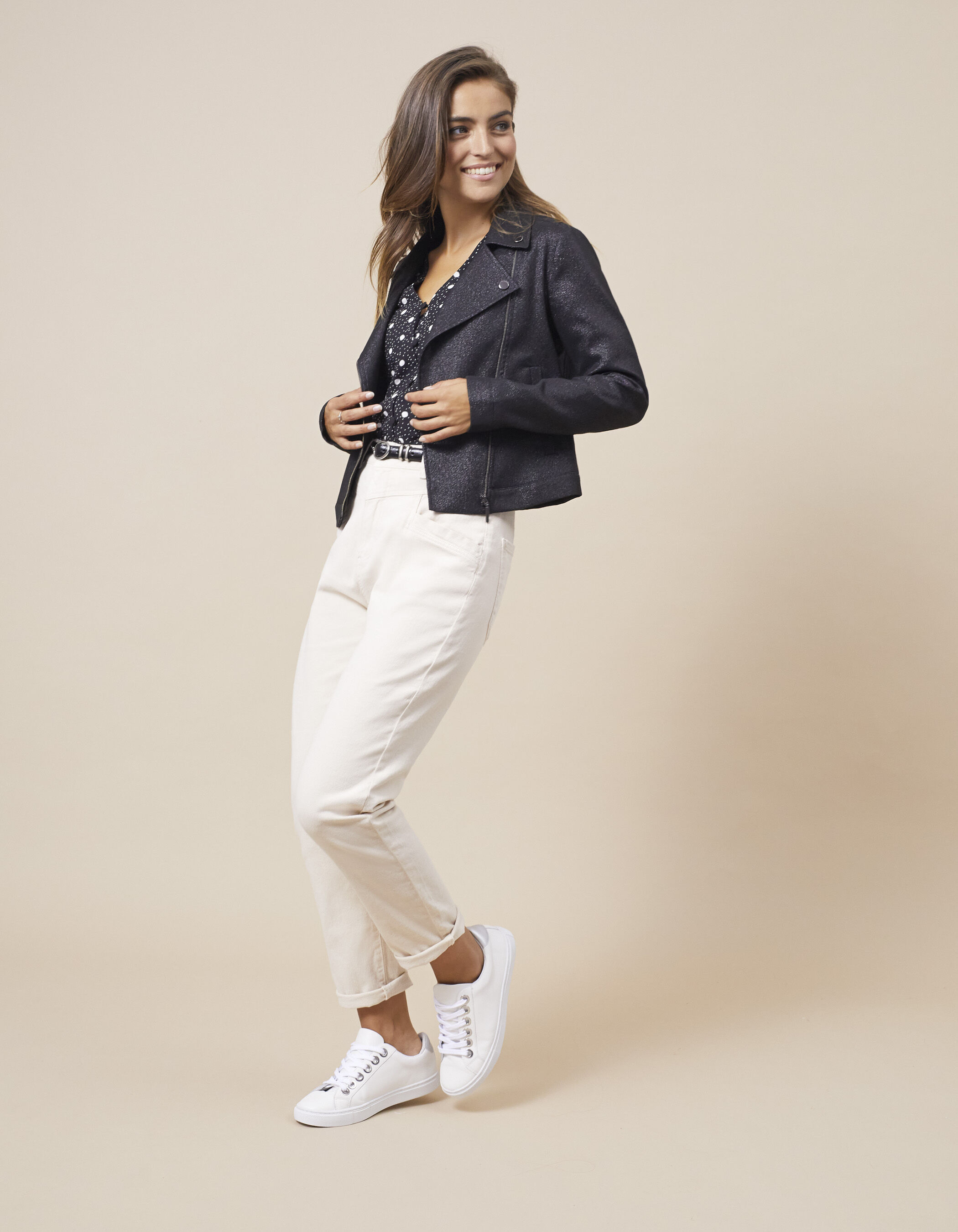 Just jeans cheap ava leather jacket