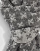 Echarpe en maille tricot logo IKKS gris femme-3