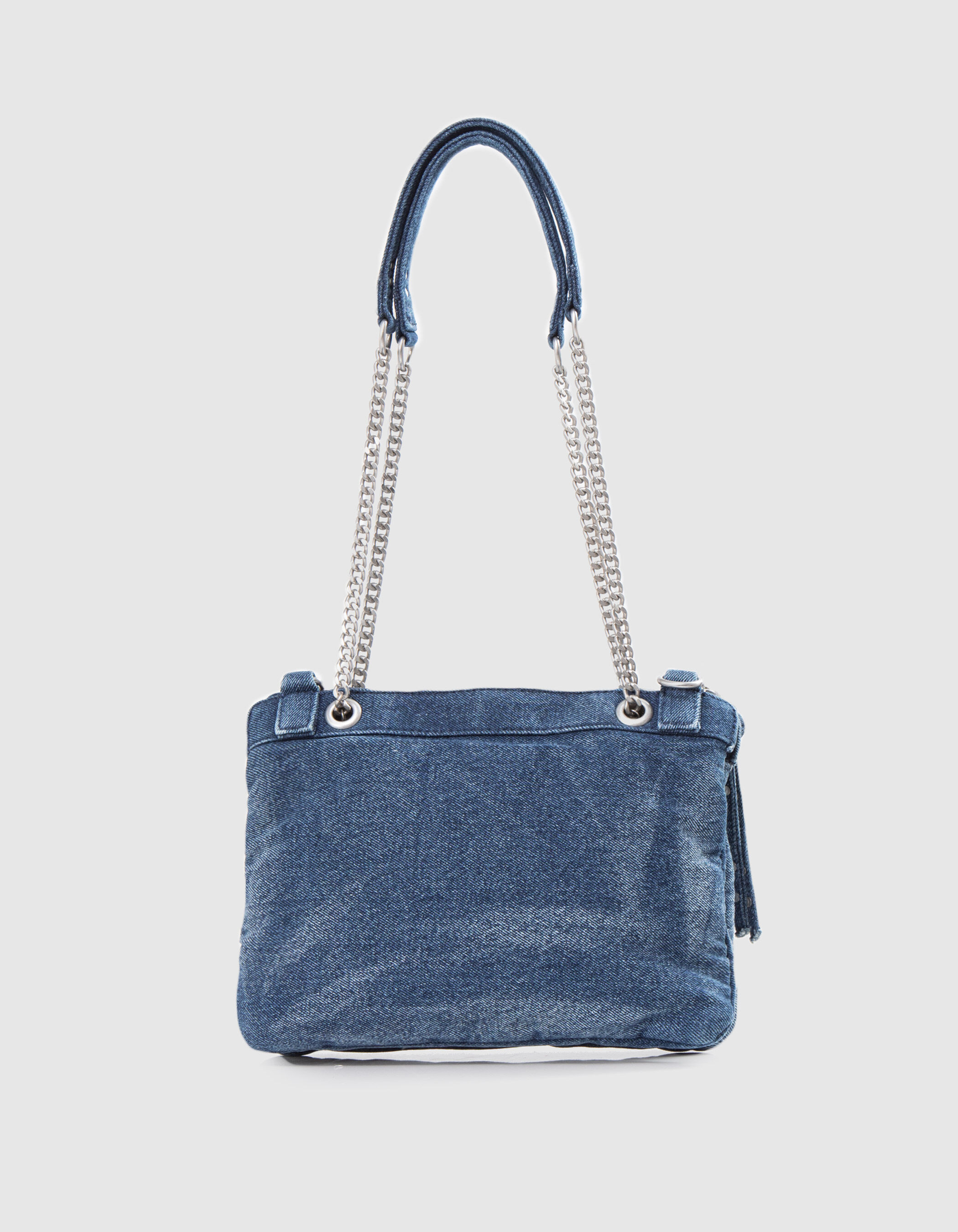 Blaue Damen Clutch 1440 Reporter aus Jeansstoff IKKS