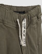 Pantalon kaki élastiqué forme battle garçon -7