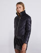 Women&rsquo;s black high-collar short light padded jacket-2