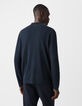 Men’s ink knit zip-up cardigan-3