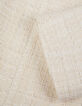 Witte bolero jas in tweed 7/8 mouwen dames-4