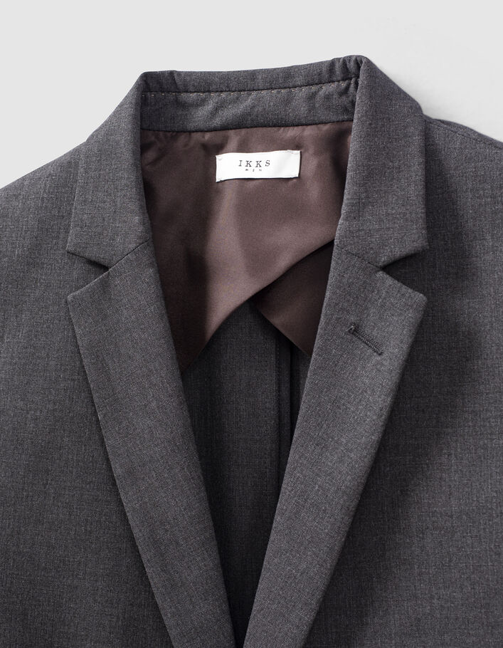 Men’s dark chocolate TRAVEL SUIT suit jacket - IKKS