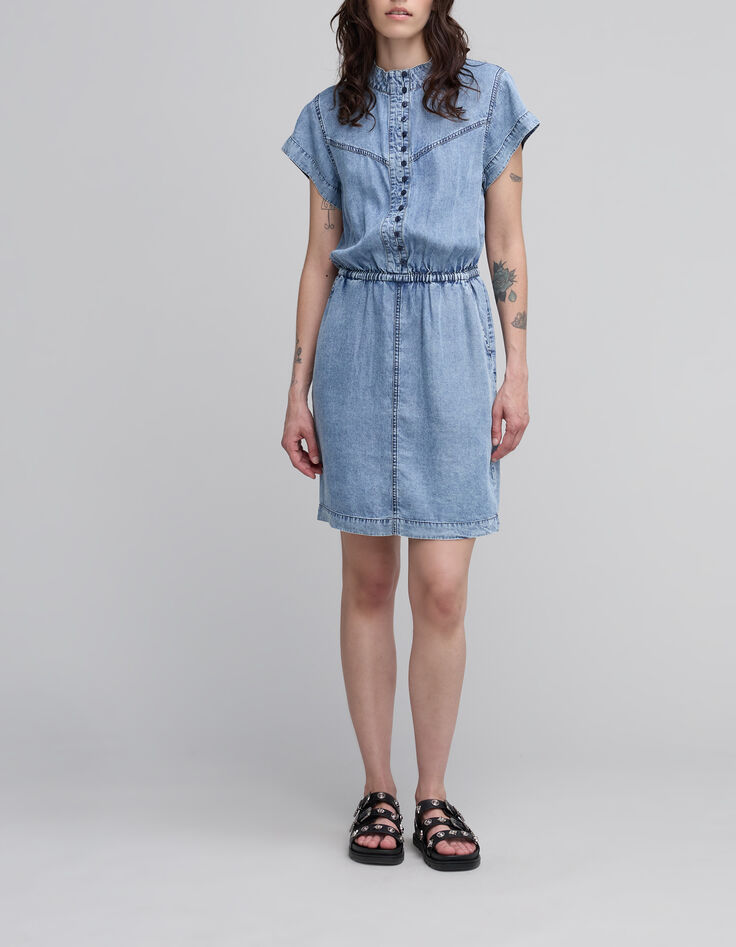 Women's LYOCELL&reg; button-down denim dress-1