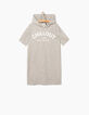 Robe-sweat gris chiné moyen CHILLOUT fille-2