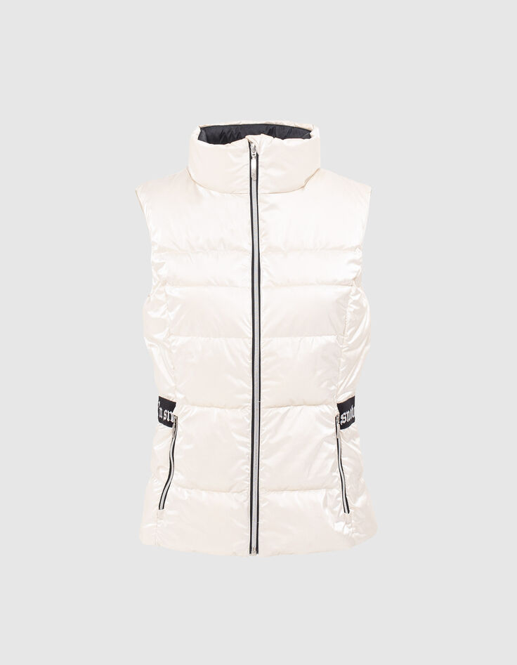 Plumas crudo sin mangas IKKS x DUVILLARD mujer-7
