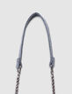 Sac à main bleu pailleté matelassage cœurs fille-7