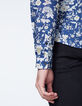 Indigoblaues Herren SLIM-Hemd mit Liberty®-Blumenprint-5