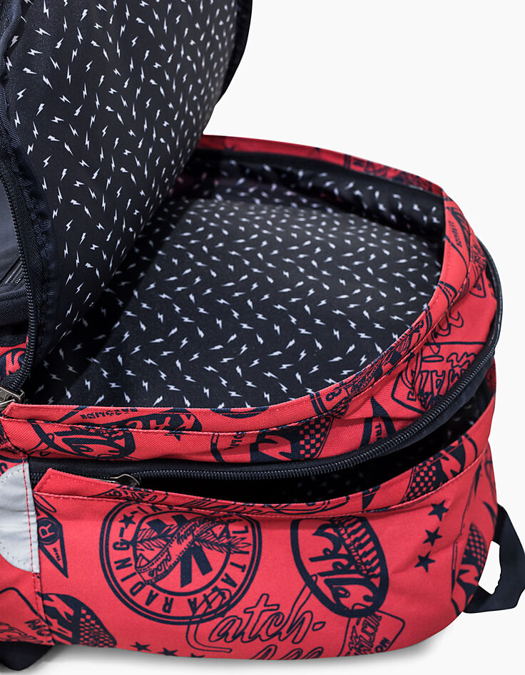 Boys' red IKKS backpack -7