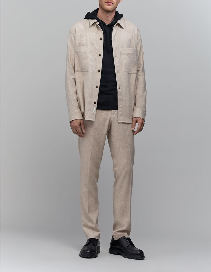 Surchemise REGULAR naturel façon flanelle Homme-2 Surchemise REGULAR naturel façon flanelle Homme-2