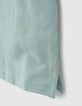 Polo aqua bio avec broderies dos garçon -6
