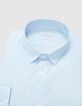 Men’s sky organic cotton voile SLIM shirt-4