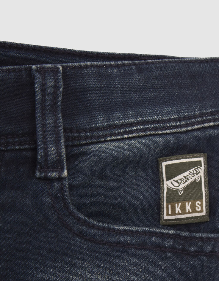 Vaqueros skinny azules vintage recortes ni&ntilde;o-5