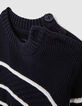 Pull marinière coton bio tricot fantaisie garçon-5