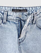 Vaqueros WIDE LEG azules cinturón pañuelo niña-6