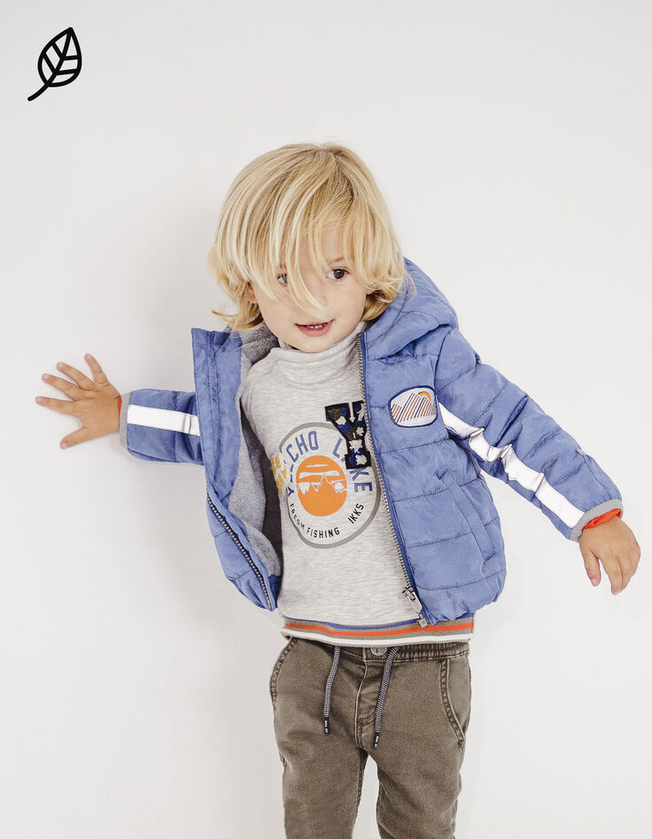 Chaqueta acolchada azul bebé-1