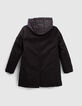 Manteau noir parmenture doudoune garçon-3