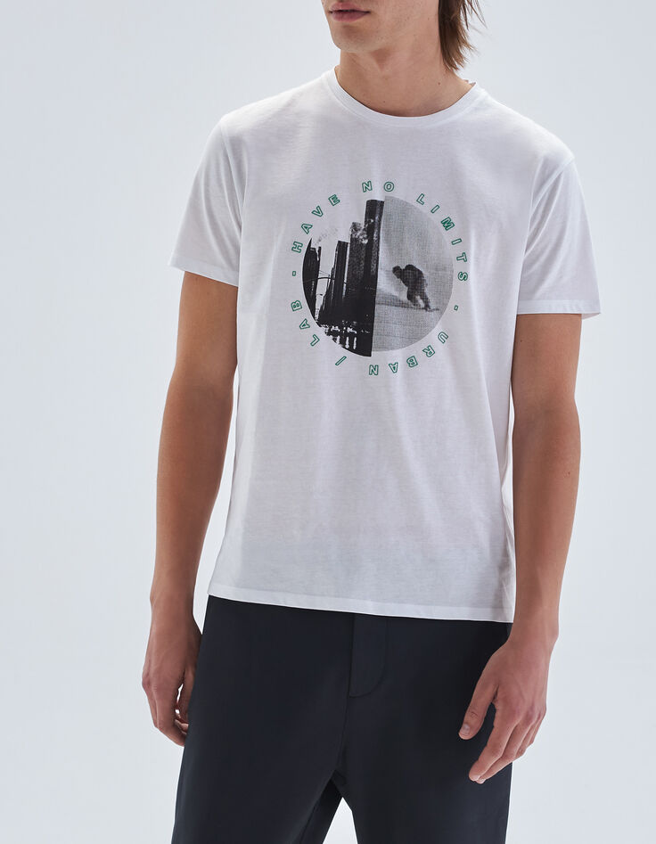 Men’s white buildings image DRY FAST t-shirt-2 Men’s white buildings image DRY FAST t-shirt-2