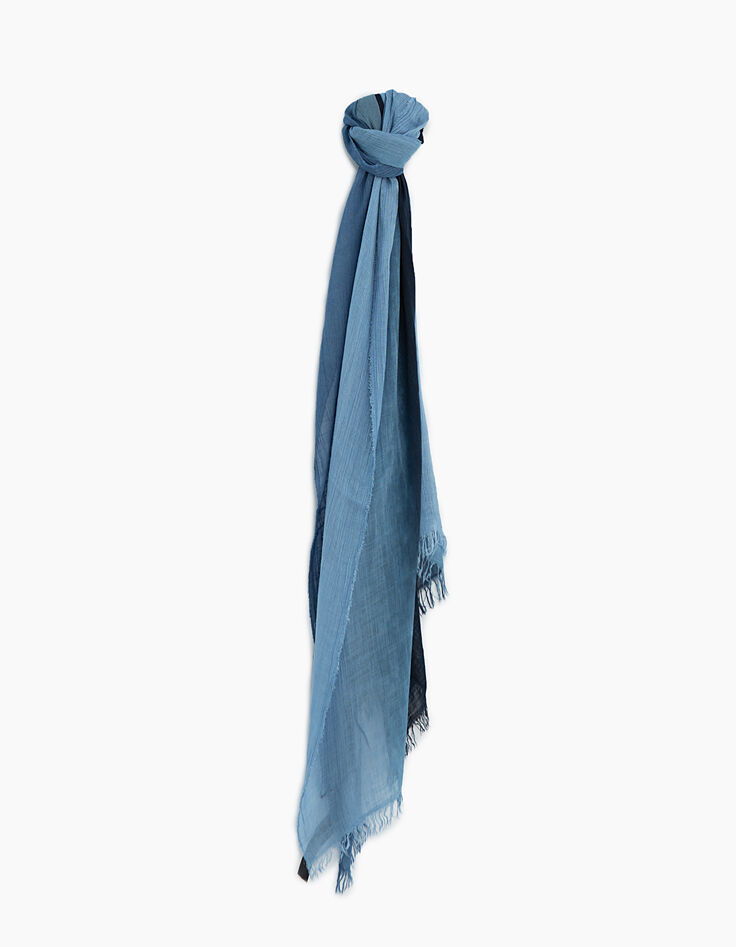 Men's blue scarf-1