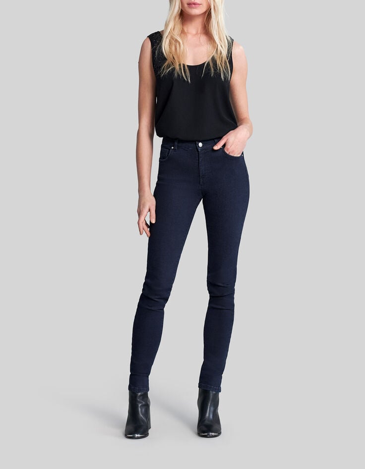 Jean slim blue black waterless Femme-7