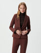 Women&rsquo;s brown suit jacket-4