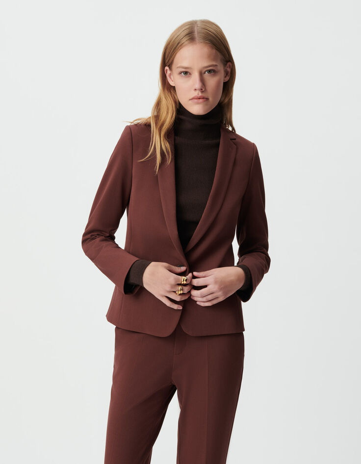 Women&rsquo;s brown suit jacket-4