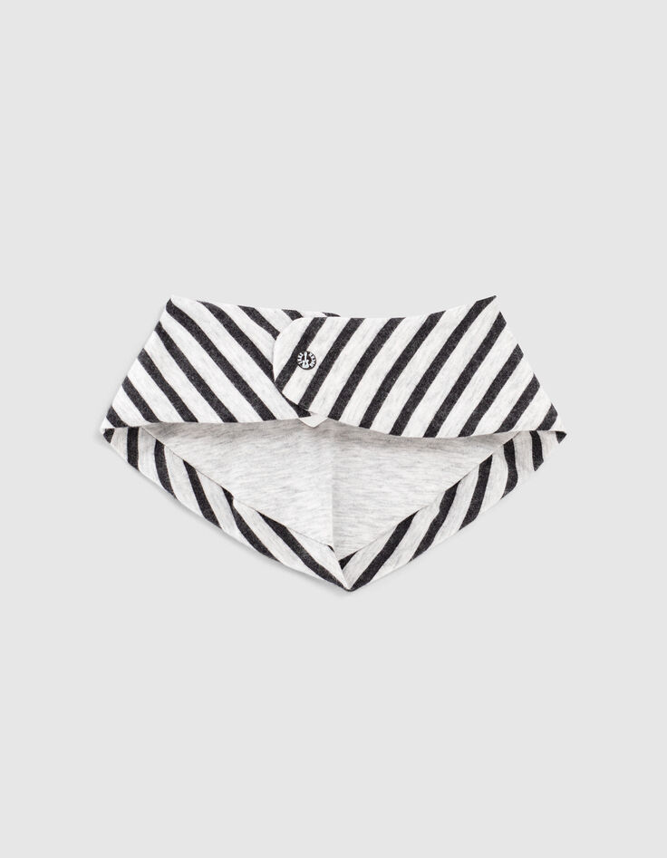 Mastiek gechineerde slabber rockprint biokatoen baby’s-5