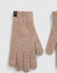 Beige Jungenstrickhandschuhe-4