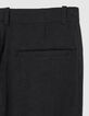 Men's black pleated pants-8