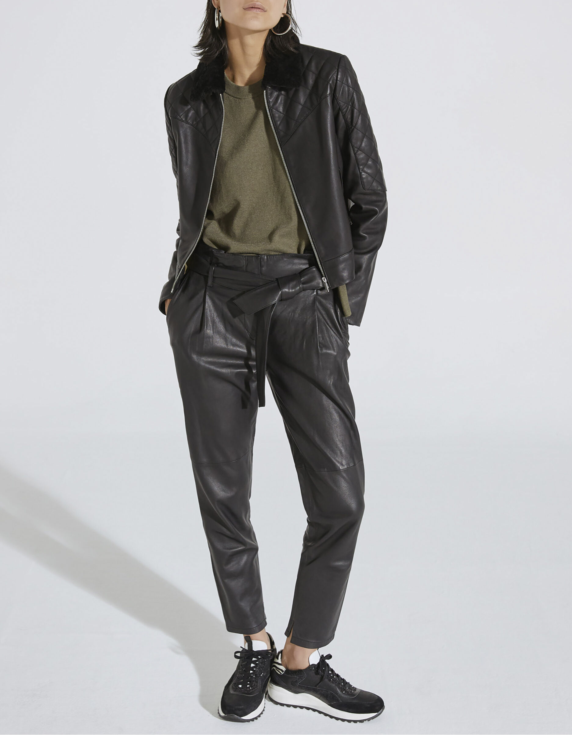 Veste noir mouton clearance femme
