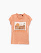 Camiseta rosa pálido visual desierto niña-1