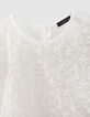 Gebroken witte blouse kant geborduurd meisjes-2