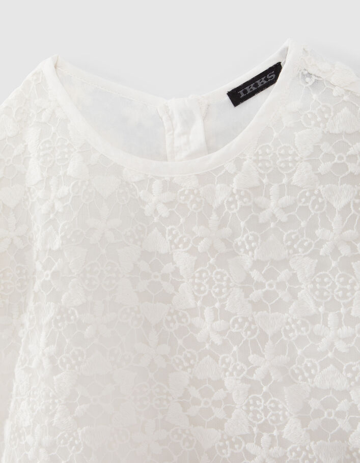 Blouse Design Blouse Blanche Ikks Girls' Off-white Blouse With