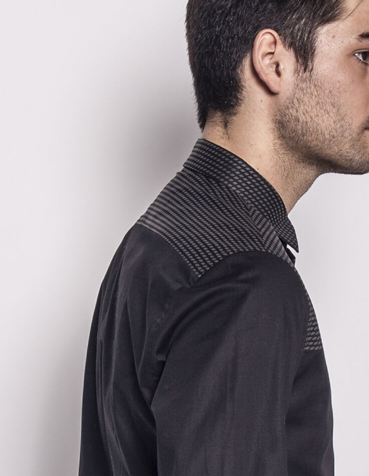 Chemise noire homme-2