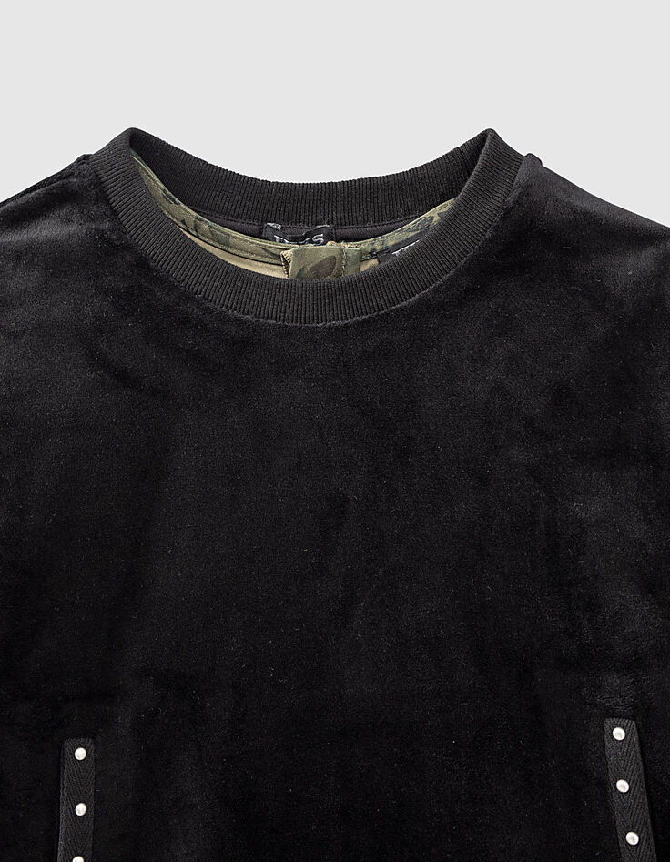 2-in-1 M&auml;dchenkleid mit Camouflageblumenprint und Sweatshirt-3