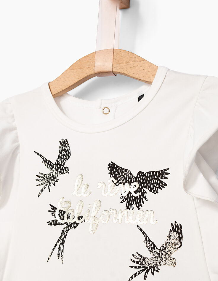 Débardeur blanc cassé Le Rêve Californien fille-4 Débardeur blanc cassé Le Rêve Californien fille-4
