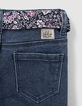 Blaue Flare-M&auml;dchenjeans mit Halstuchg&uuml;rtel-5