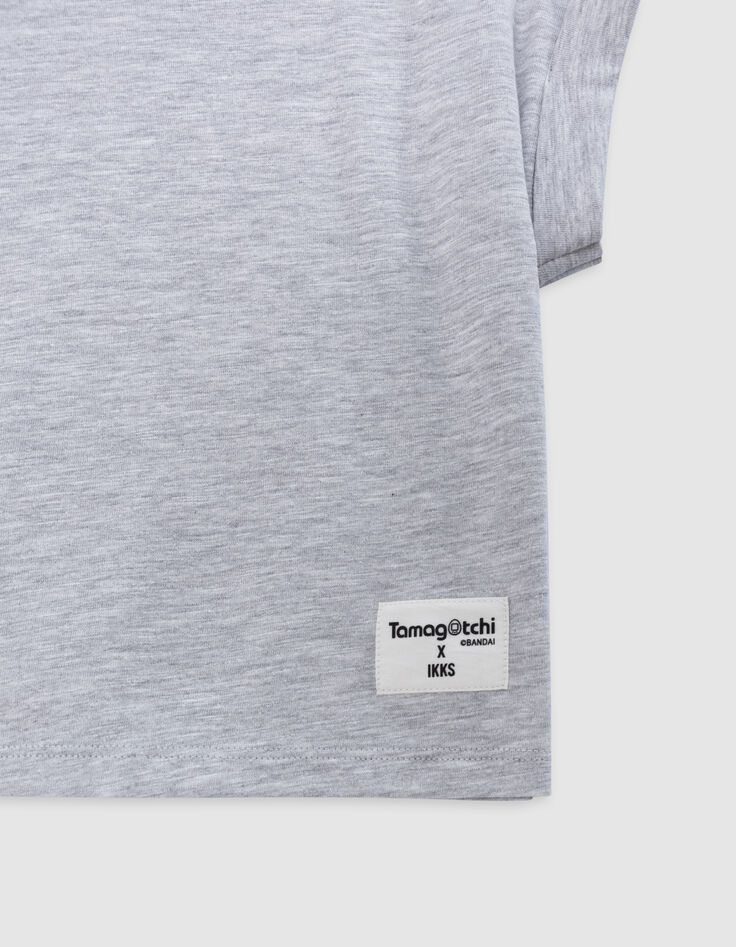 Grijs T-shirt lovertjes TAMAGOTCHI x IKKS meisjes-6